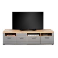 Tv-element Auris, Barva Hrasta, Siva - siva, Moderno, umetna masa/leseni material (190/49,5/49,6cm) - Mömax
