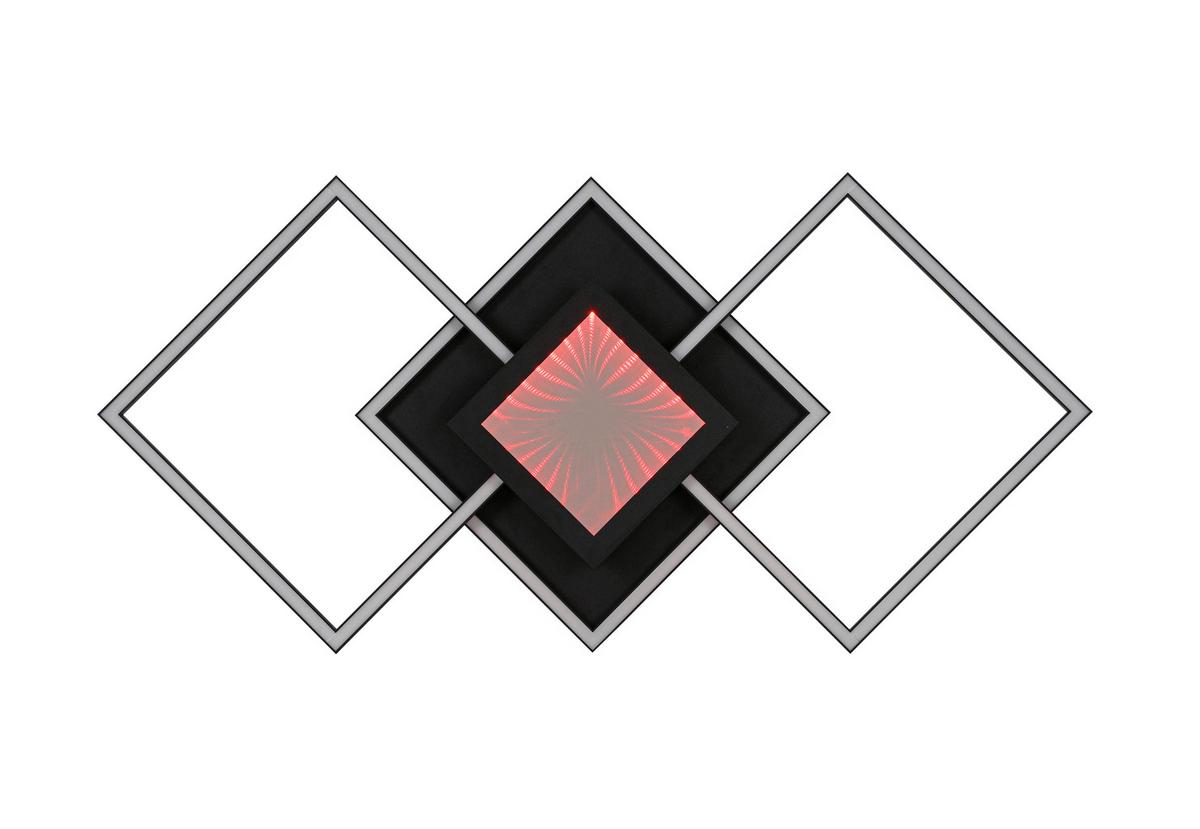 LAMPA SUFITOWA LED TEXAS *SBN* - czarny, Design, tworzywo sztuczne/metal (82/39,6/8,5cm) - Novel