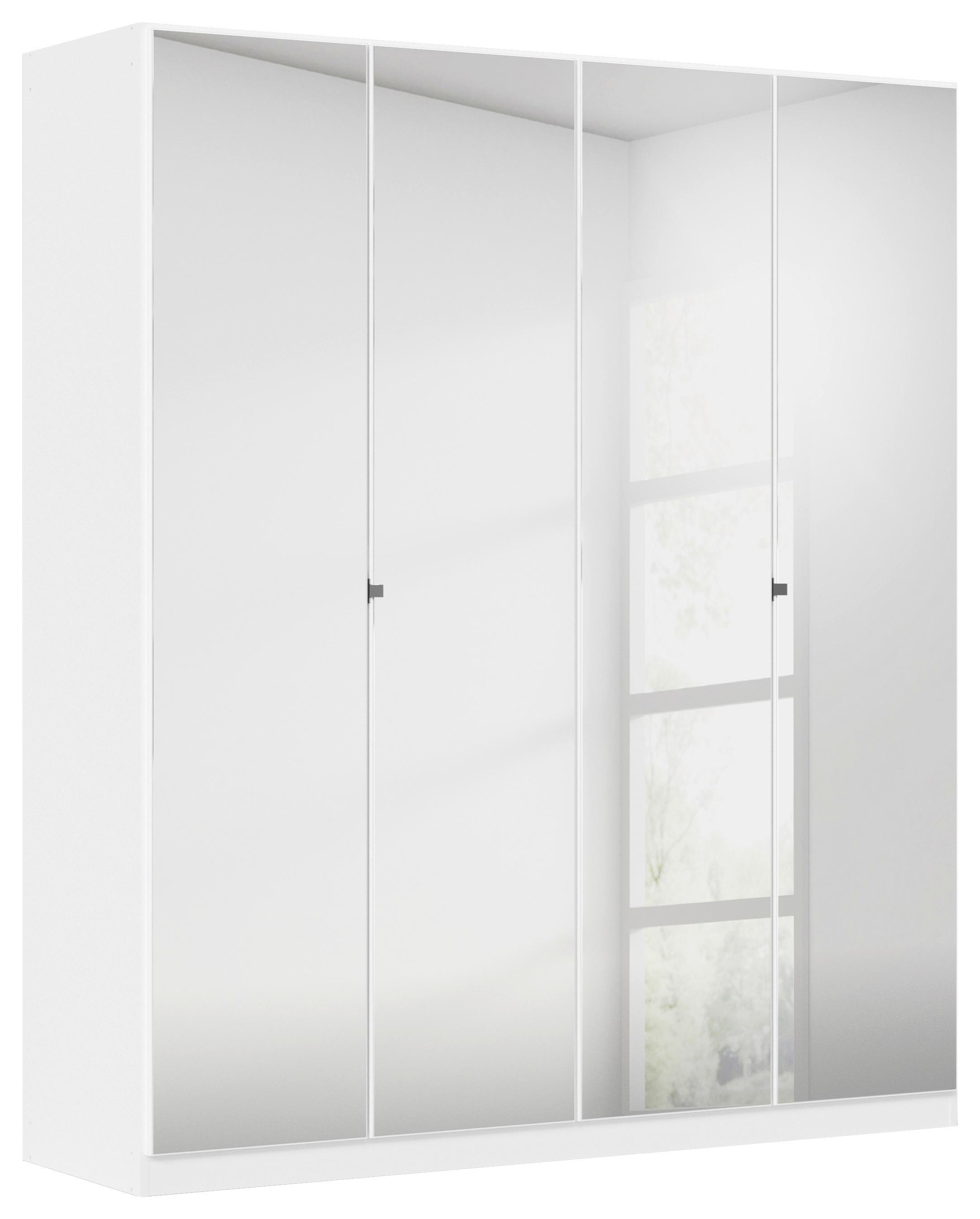 DULAP REFLECT - argintiu/alb, Modern, material pe bază de lemn (181/210/54cm)