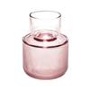 Recipient decorativ Smocked - roz, sticlă (10/14cm) - Modern Living