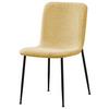 STOL MILA - svart/gul, Modern, metall/trä (43/82/57cm) - Mömax