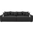 Bigsofa in Schwarz/Weiß - Schwarz/Weiß, MODERN, Kunststoff/Textil (292/85/142cm) - MODERN LIVING