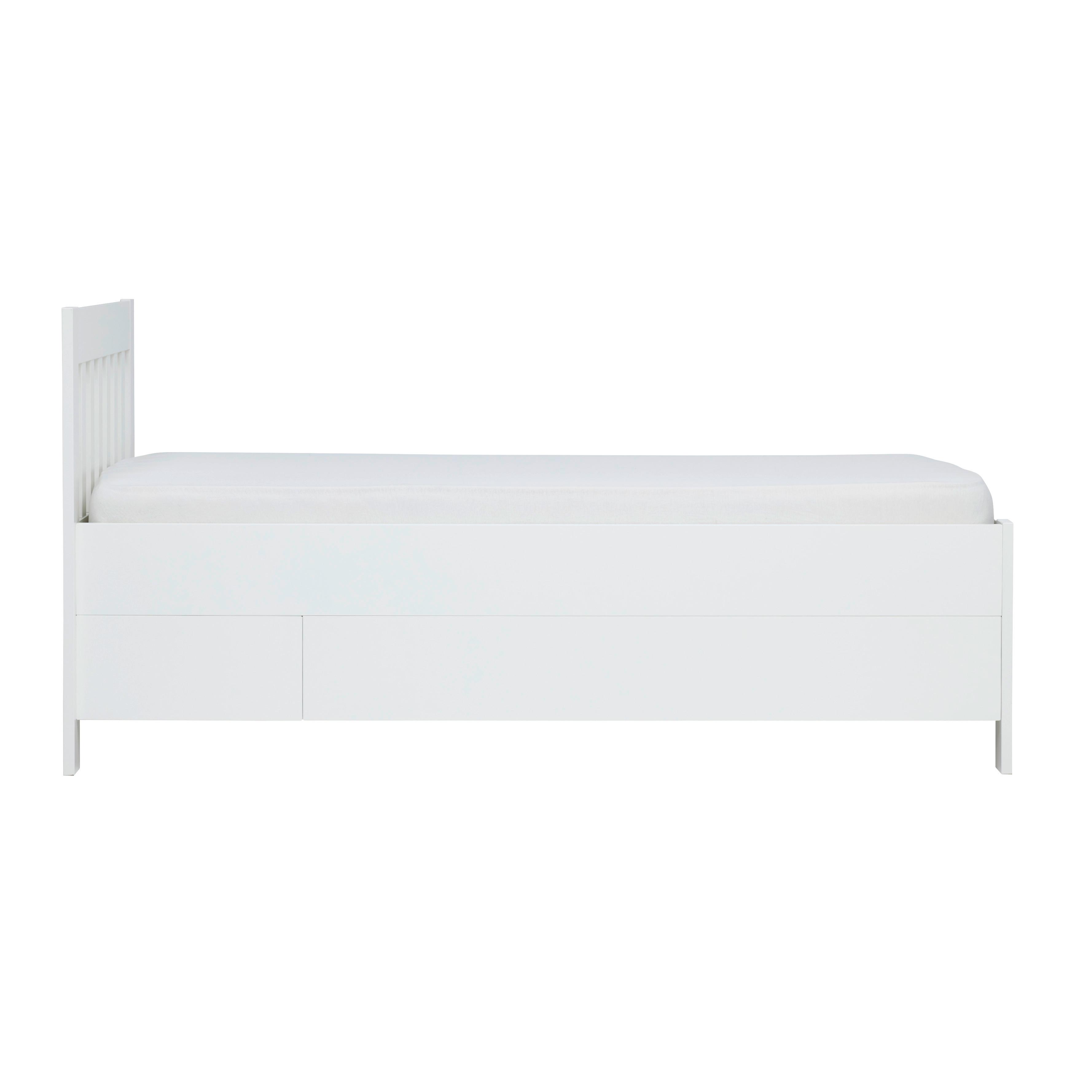SÄNG MED FÖRVARING NIZZA - vit, Romantik / Lanthus, trä (90/200cm) - Mömax