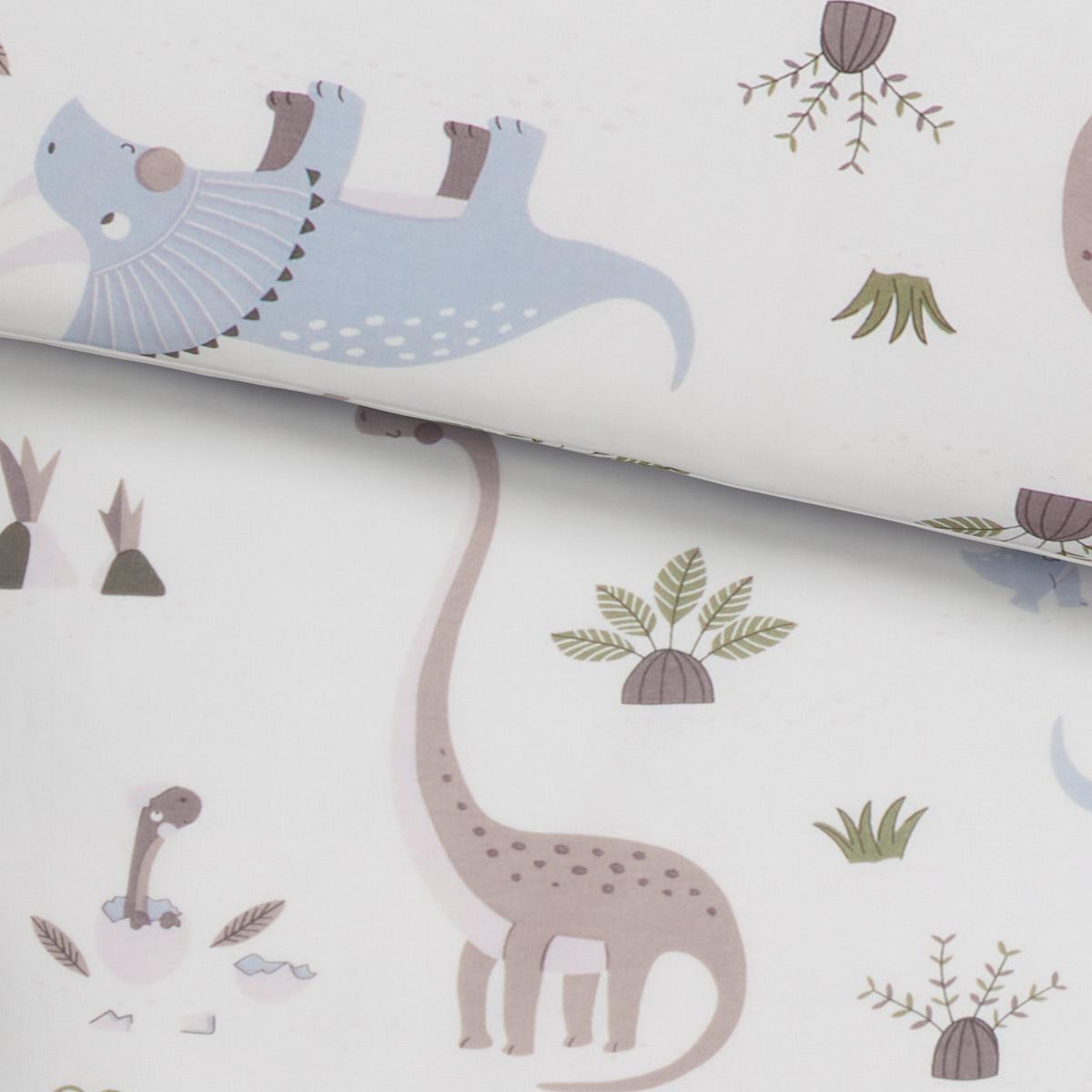 POŚCIEL NIEMOWLĘCA SK 5684 / 73 DINO BLUE - różnokolorowy, Trend, tkanina (100/135cm) - Avelia