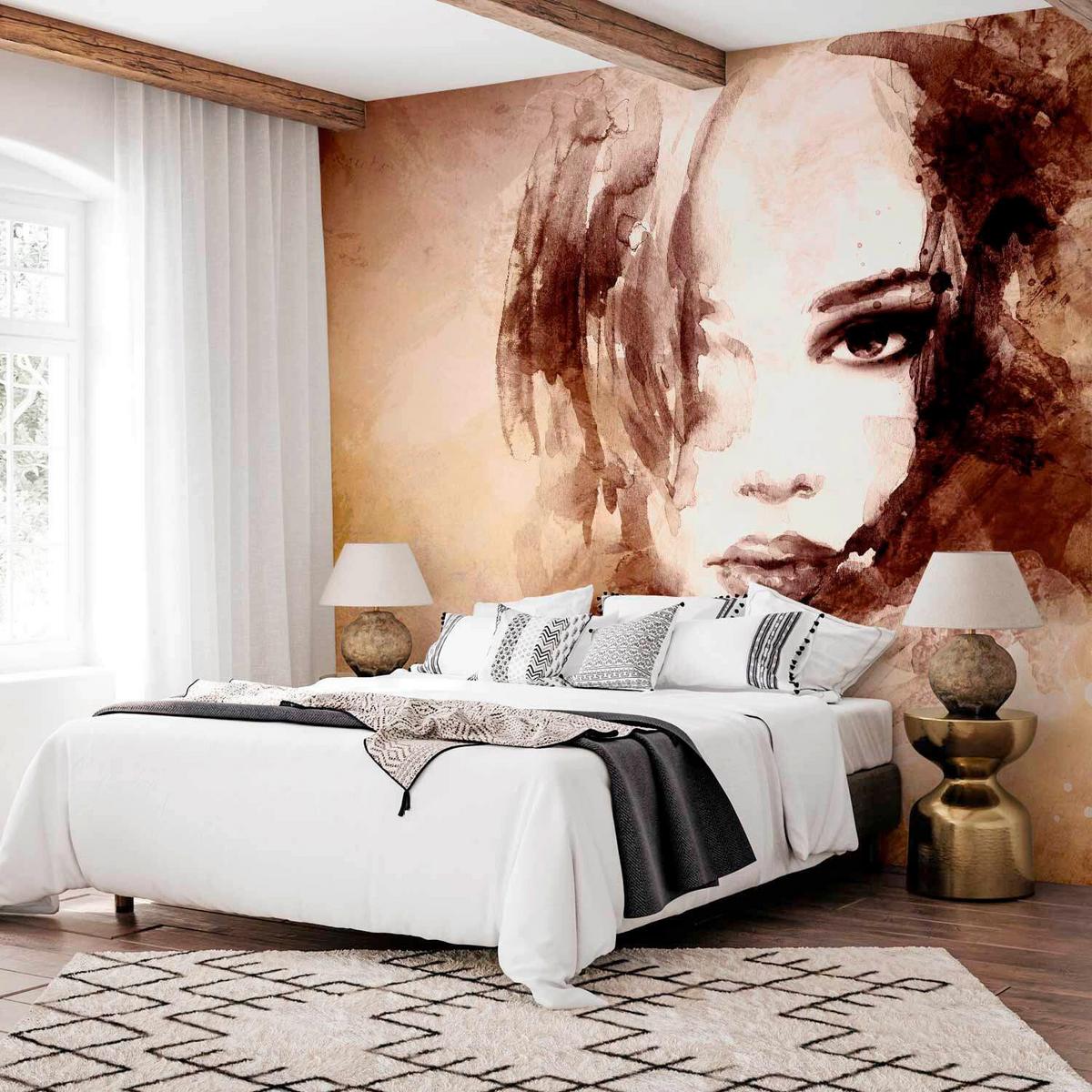 Fototapete Dream Girl Braun/Beige - Beige/Braun, LIFESTYLE, Textil (200/140cm) - artgeist