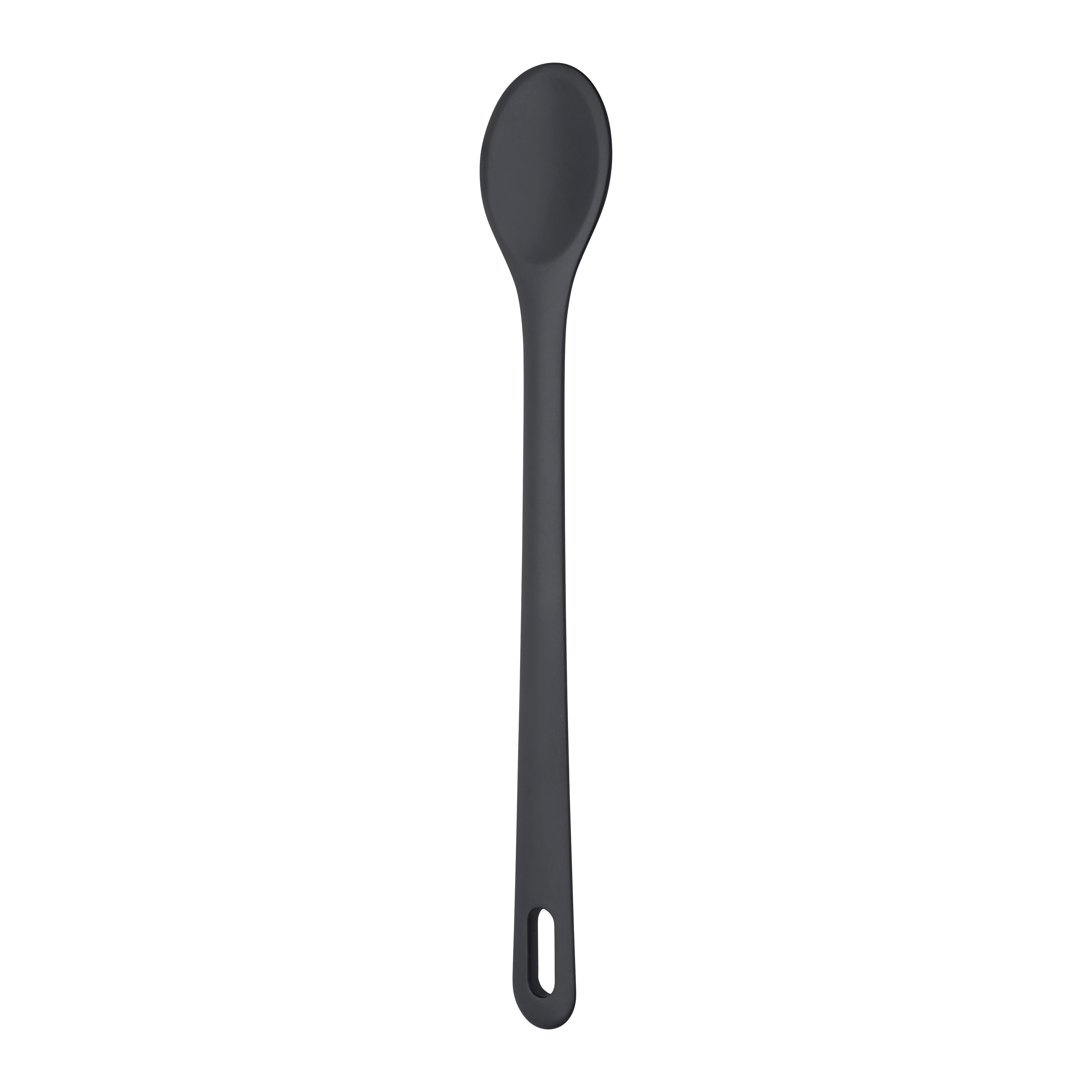 KOCHLÖFFEL KIKI - Dunkelgrau, KONVENTIONELL, Kunststoff (30cm) - Mömax