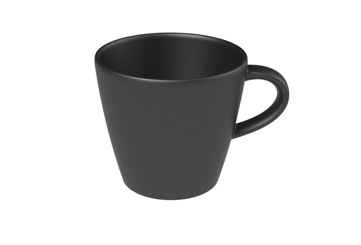 SERWIS OBIADOWO-ŚNIADANIOWY MANUFACTURE ROCK VILLEROY&BOCH - czarny, Lifestyle, ceramika (38,5/25,5/35,8cm) - Villeroy & Boch