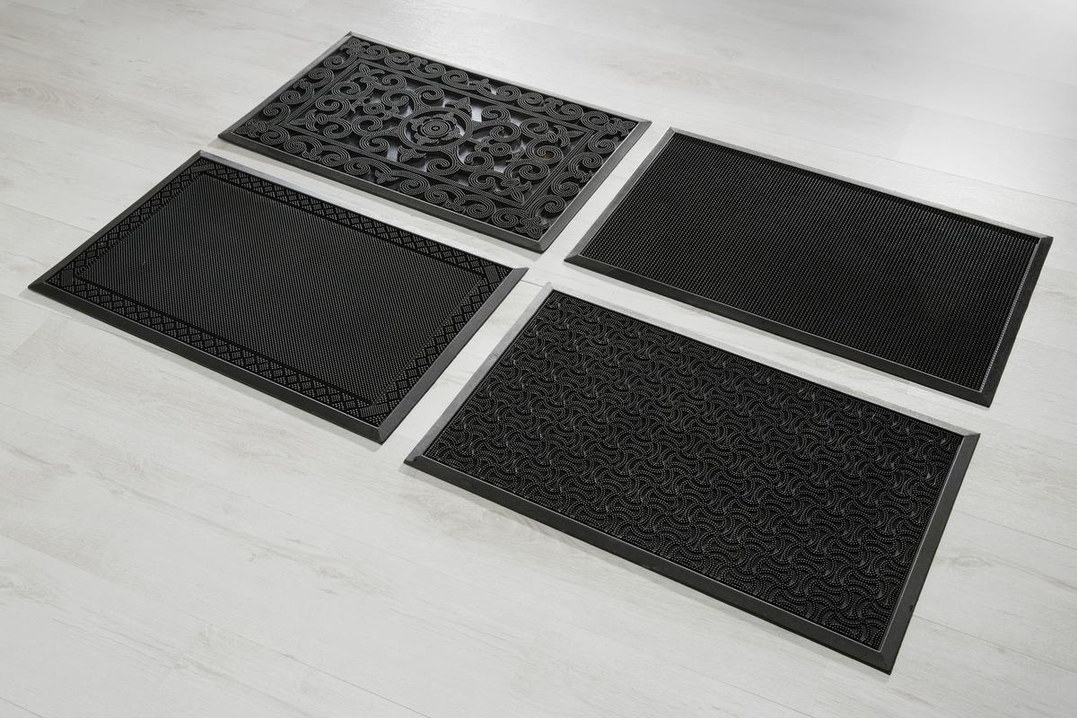 Fußmatte Linus in Schwarz ca.60x80cm - Schwarz, Kunststoff (60/80cm) - Mömax