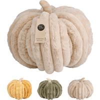 Díszpárna Pumpkin 32/25 - sárga/taupe, műanyag/textil (32/25cm)