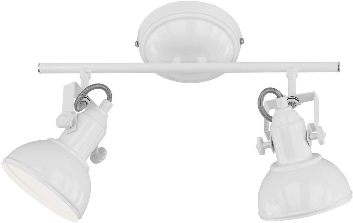Strahler Rolf, max. 60 Watt - Weiß, ROMANTIK / LANDHAUS, Metall (26/13/35cm)