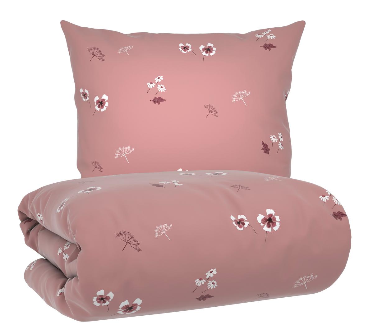 Bettwäsche Nelly Rosa ca. 135x200cm - Rosa, MODERN, Textil (135/200cm) - Mömax