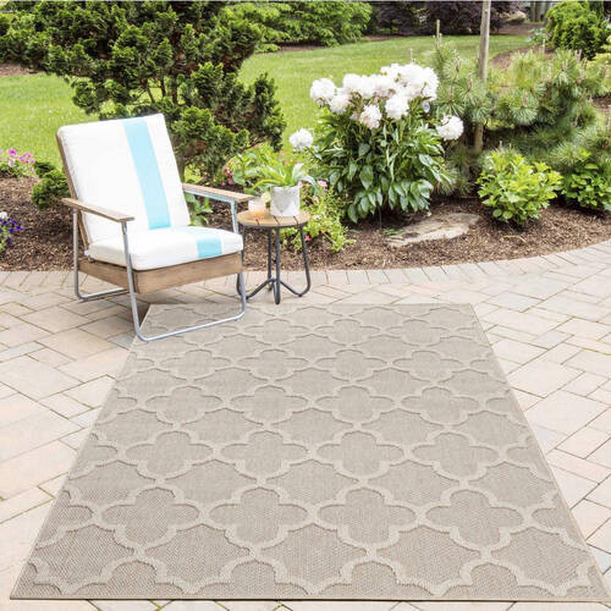 Outdoorteppich Patara Beige ca. 200x290cm - Beige, Design, Textil (200/290cm) - Novel