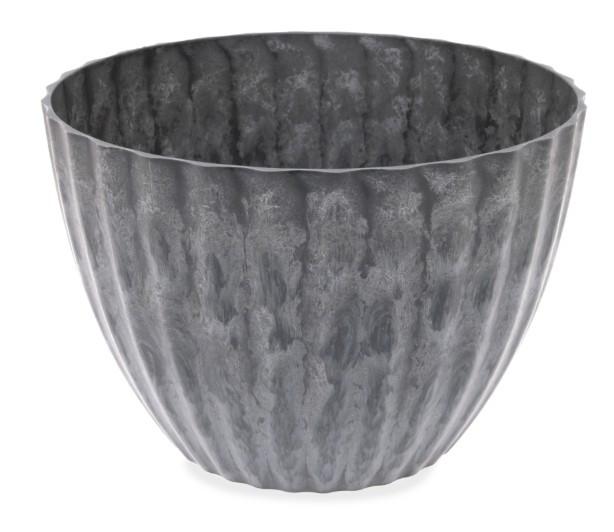 OSŁONKA NA DONICZKĘ 1620610 - INDUSTRIAL LIVING - ciemnoszary, Basics, tworzywo sztuczne (35,5/20,5/24cm)