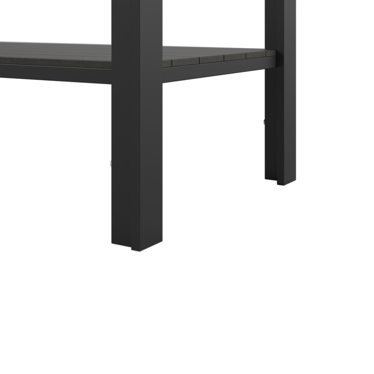 WÓZEK OGRODOWY DO SERWOWANIA CASTA - czarny, Modern, tworzywo sztuczne/metal (45/74/105cm) - Ambia Garden