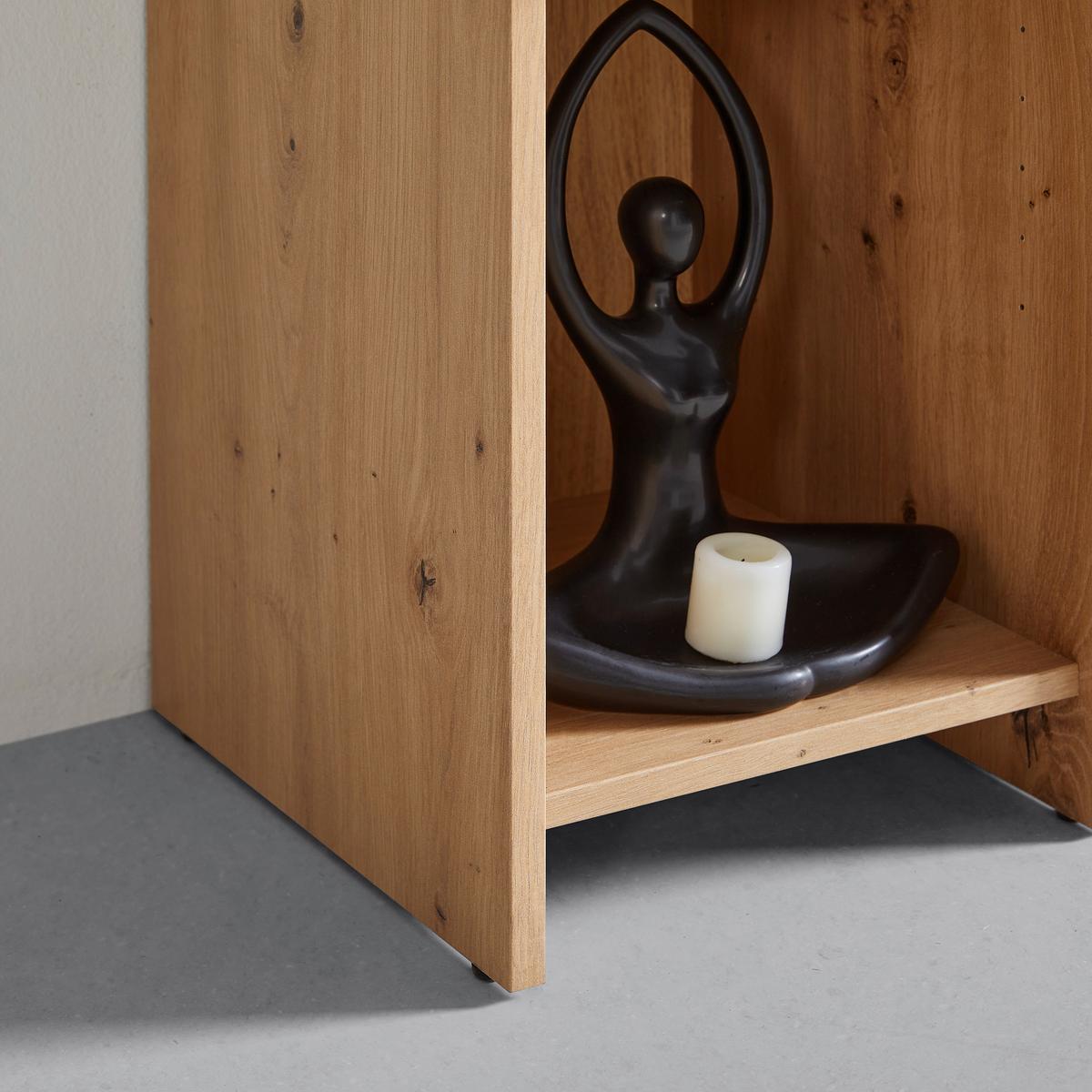 Regal Benny in Eiche Artisan - Schwarz/Eiche Artisan, Modern, Holzwerkstoff/Kunststoff (80/226,2/32cm) - Mömax