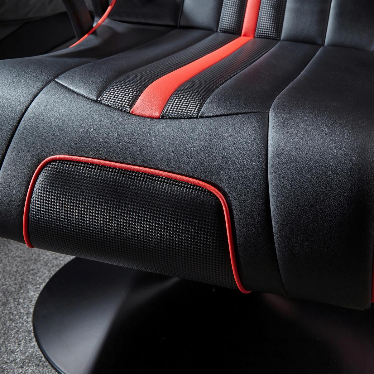 Gamingesessel Torque 2.1 ca. 63x103,5x70cm Rot/Schwarz - Rot/Schwarz, MODERN, Textil (63/103,5/70cm) - X Rocker