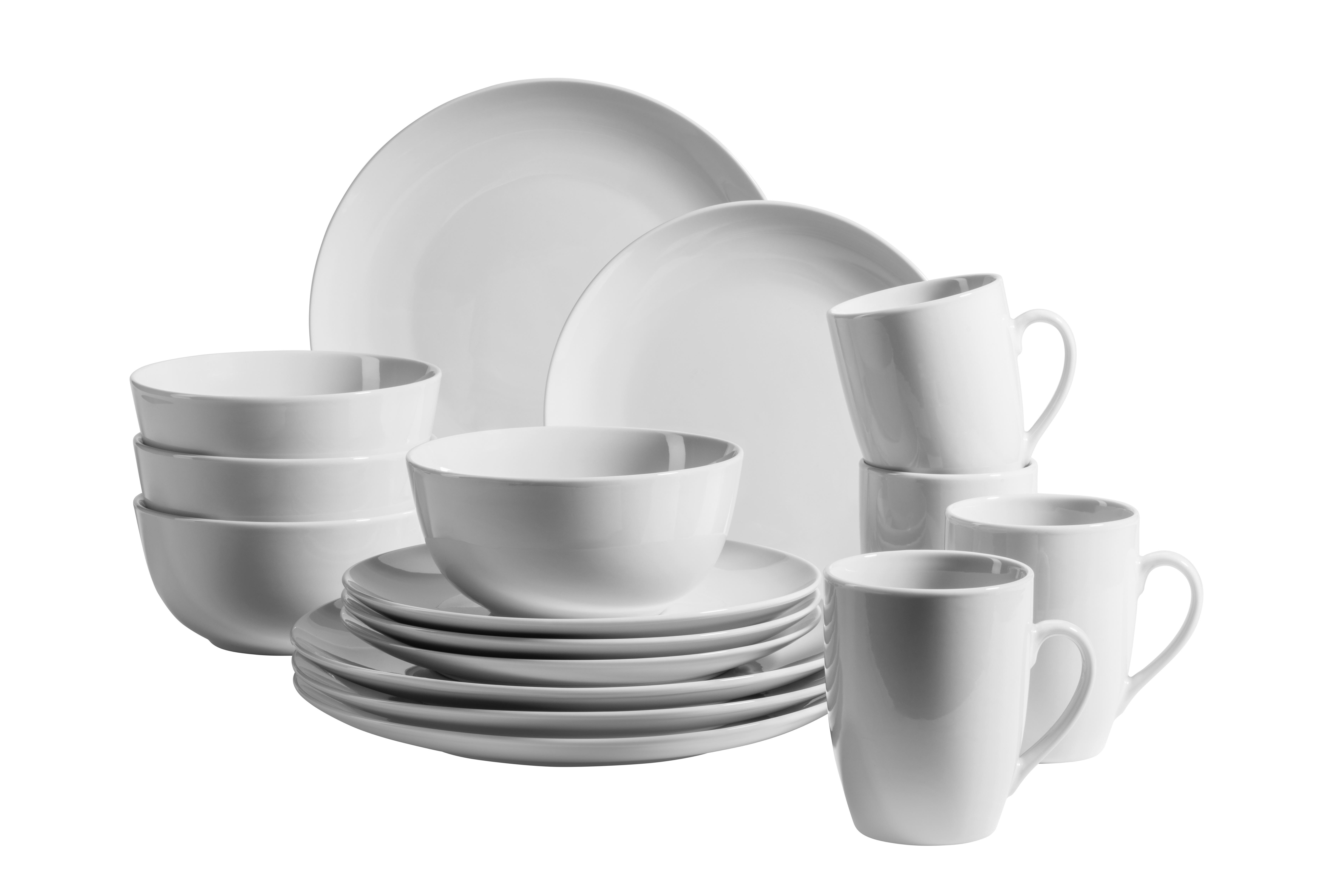 KOMBISERVICE 931919 WEIß POSTSICHER - Weiss, Basics, Keramik (54,3/26,1/32,6cm) - Mäser