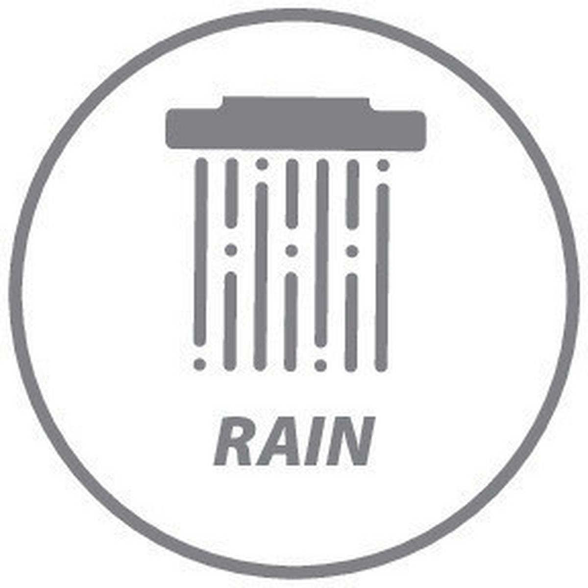 ZESTAW Z DESZCZOWNICĄ WATER SAVING - kolor chromowy, Basics, metal (22,5/75-120/27cm) - Wenko