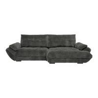 Wohnlandschaft Vivo Anthrazit - Anthrazit/Schwarz, MODERN, Kunststoff/Textil (317/63/179cm) - Premium Living