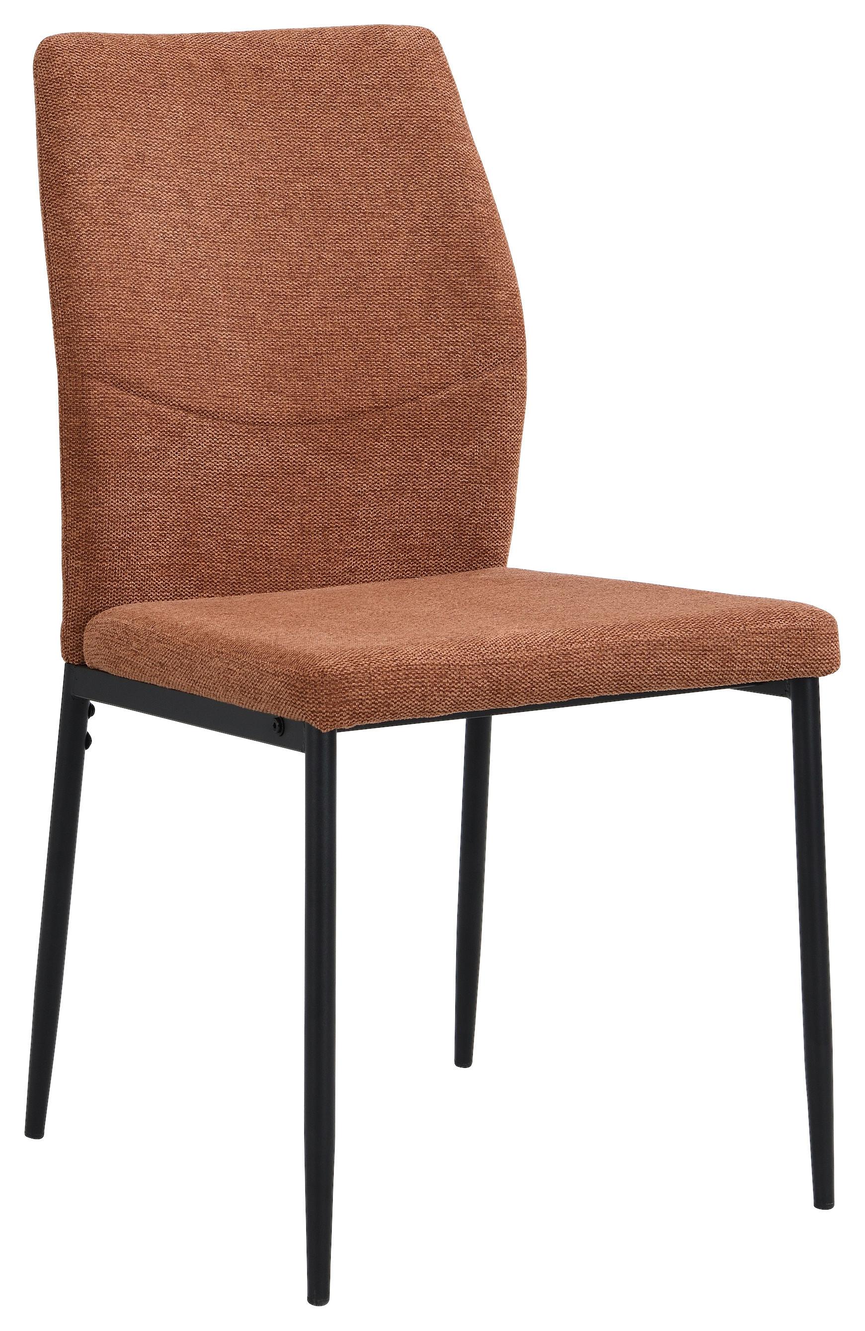 Stol Augusta, Rjava - črna/rjava, Konvencionalno, kovina/tekstil (45/87/56.5cm)