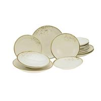 Kombinált Étkészlet 14779 - krémszínű/fehér, Basics, kerámia - Creatable