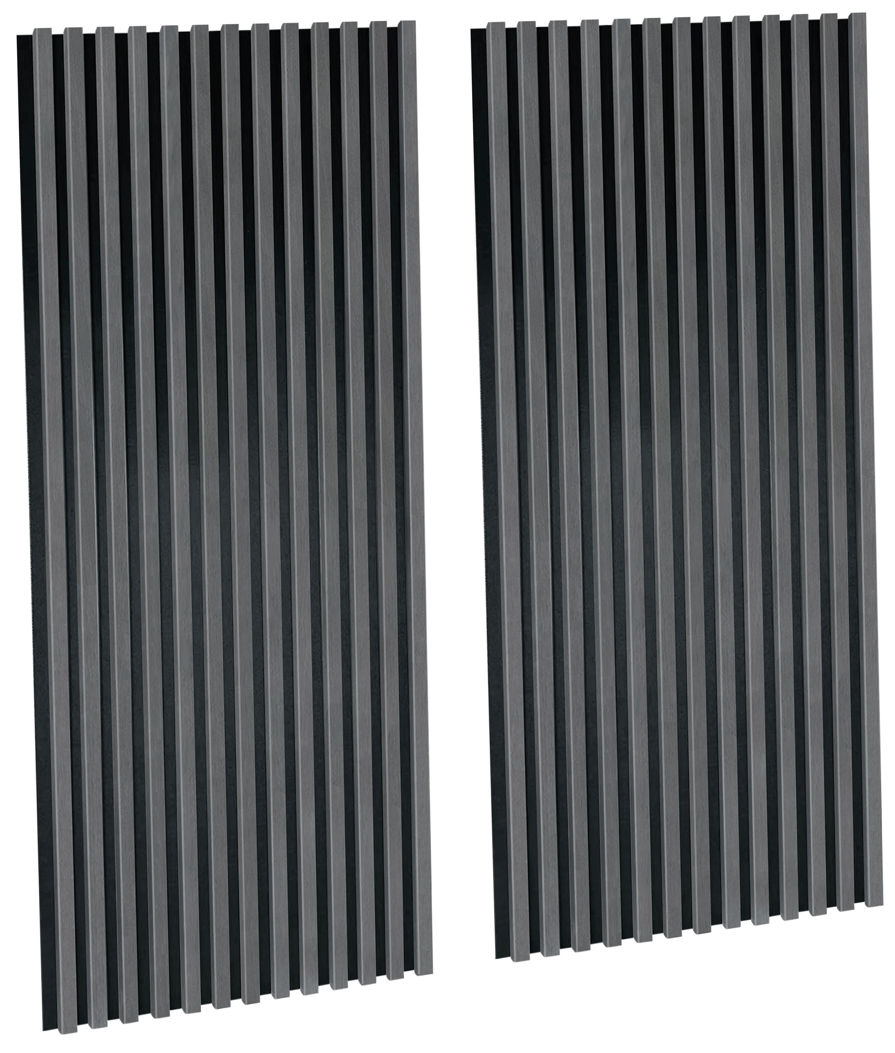 Akustični Panel Josef, Temni Hrast, 2-Delni Set - temni hrast, Moderno, umetna masa/leseni material (60/120/2cm)