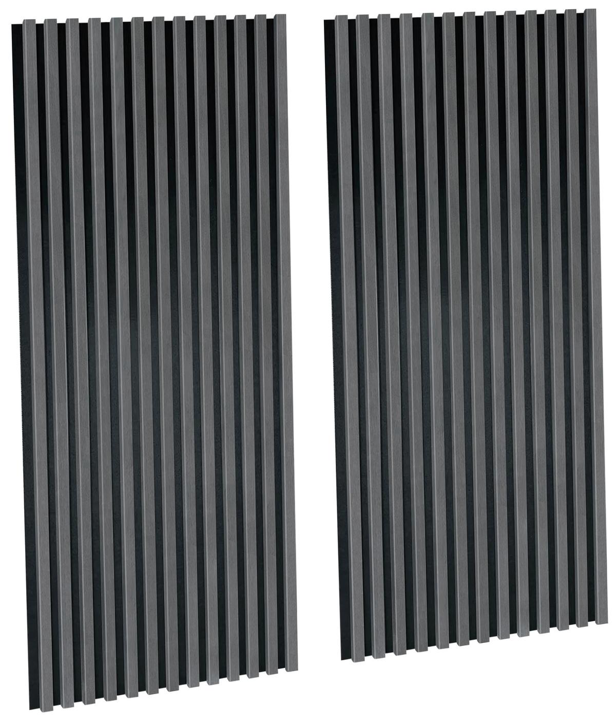 Akustični Panel Josef, Temni Hrast, 2-Delni Set - temni hrast, Moderno, umetna masa/leseni material (60/120/2cm)