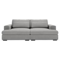 SOFA BIG LEILA -EXKLUSIV- - czarny/szary, Design, tkanina (218/80/158cm) - home24