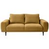 Canapea cu 2 locuri SELENE - galben, Modern, textil (202/89/115cm) - MID.YOU
