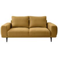 Canapea cu 2 locuri SELENE - galben, Modern, textil (202/89/115cm) - MID.YOU