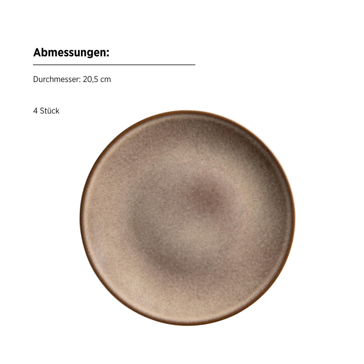 FRÜHSTÜCKSSERVICE 935602 FRÜHSTÜCKSSERVICE SMOKY - marron, Basics, céramique - Mäser