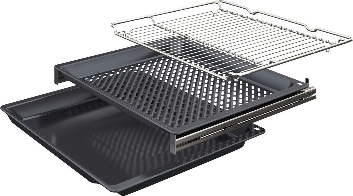 Einbaubackofen HBA4720M3 Schwarz - Schwarz, Metall (59,4/59,5/54,8cm) - Bosch