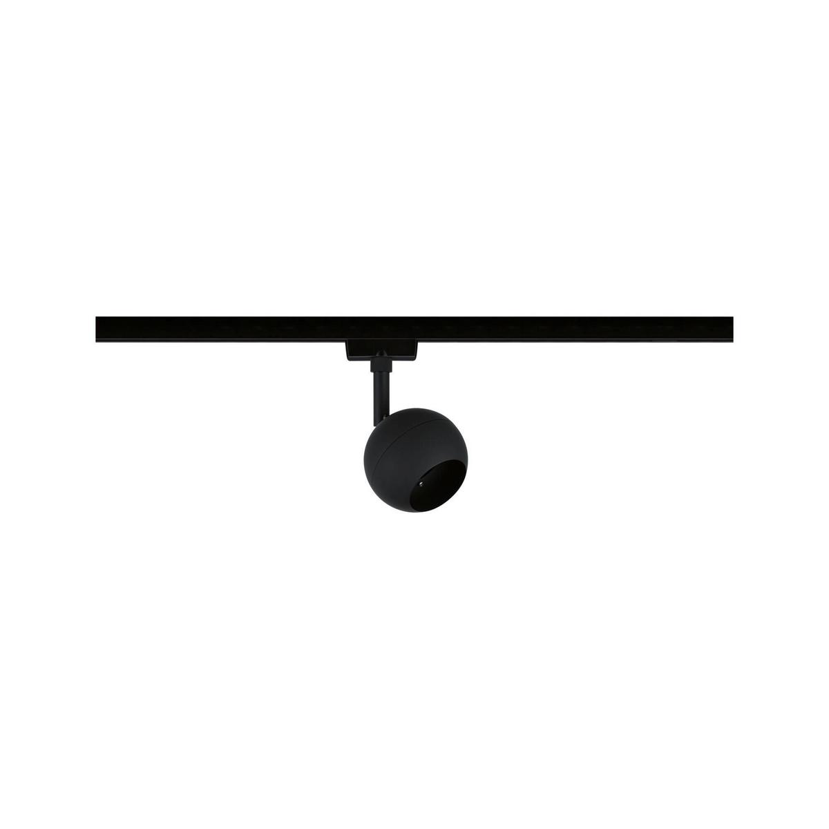 Schienensystem-Strahler Urail Tup Schwarz max. 10 Watt - Schwarz, Design, Metall (8,0/15,9cm) - Paulmann