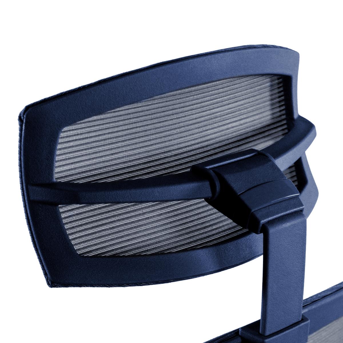 Naslon Za Glavo Aspen, Modra - Moderno, umetna masa/tekstil (29/15-30/12cm) - MID.YOU