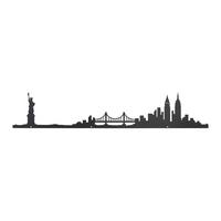 Stenska Dekoracija Skyline - črna, Konvencionalno, kovina (55/10cm) - Modern Living