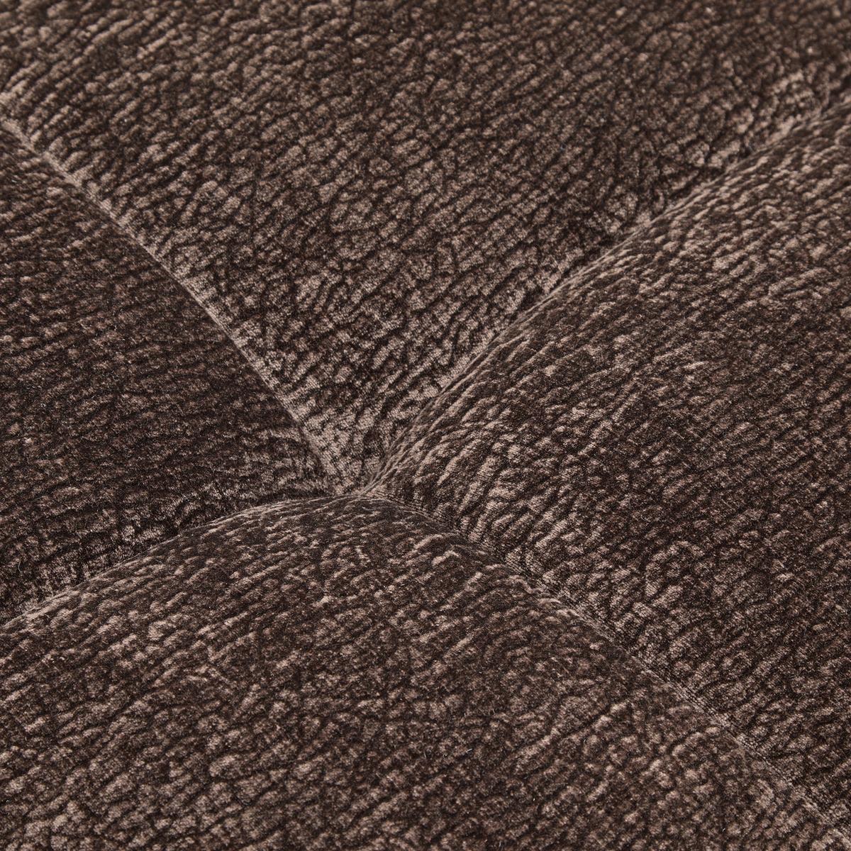 Hocker Carlos Dunkelbraun - Dunkelbraun/Schwarz, Trend, Kunststoff/Textil (105/45/75cm) - Mömax