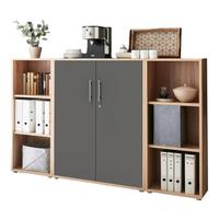AKTENSCHRANK OFFICE EDITION - SW SET 2 - Anthrazit/Sonoma Eiche, MODERN, Holzwerkstoff (172,6/113,6/33cm) - MID.YOU