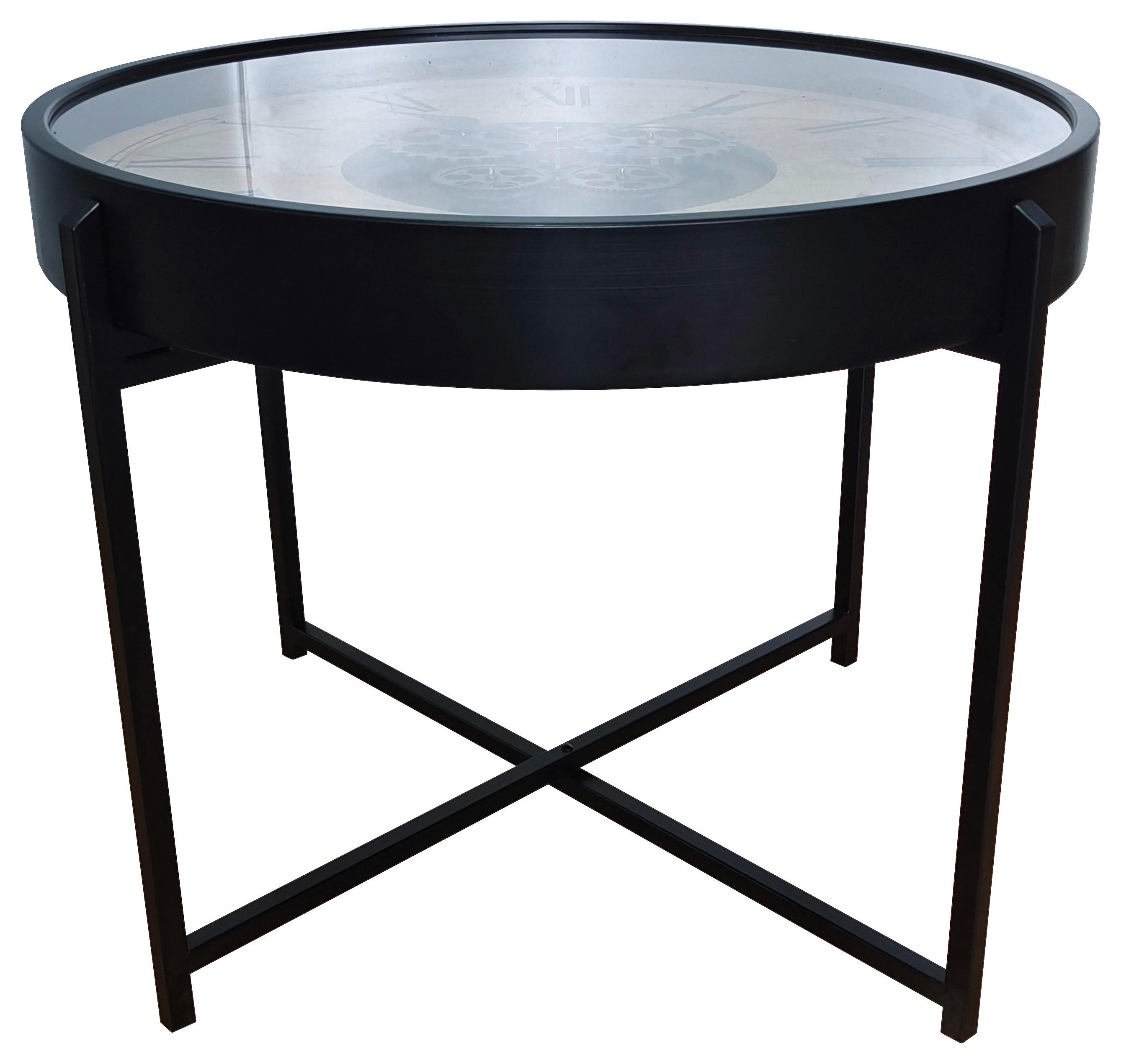 Klub Stočić Time 1 - crna, Moderno, staklo/metal (71,5/57cm) - Modern Living