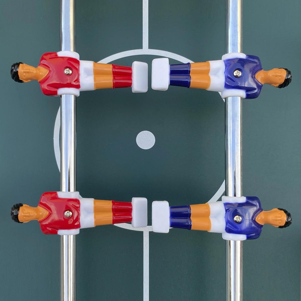 Tischfußball Weiß - Weiß, KONVENTIONELL, Holz/Kunststoff (61/81/122cm) - Ambia Garden
