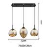 LED-HÄNGLAMPA EXCLO - svart, Modern, metall/glas (39/39/120cm) - Mömax