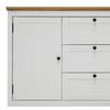 SIDEBOARD KORSIKA -EXKLUSIV- - vit/svart, Romantik / Lanthus, metall/trämaterial (150/85/43cm) - Mömax