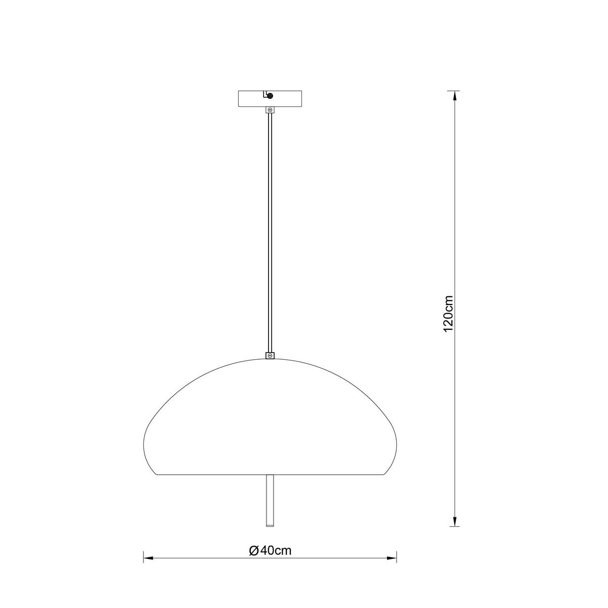 LAMPA WISZĄCA DAVINA - czarny, Design, tworzywo sztuczne/metal (40/120cm) - Collet's Monde
