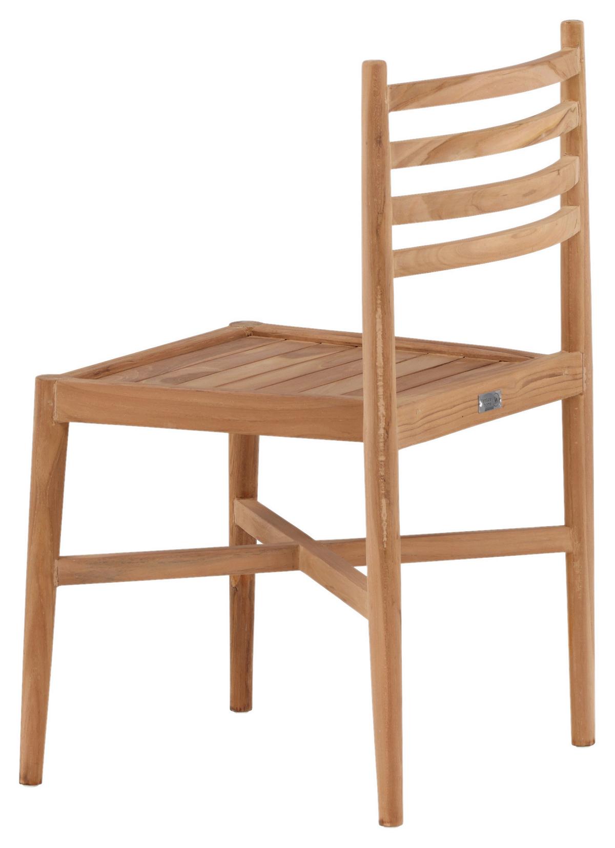 Stapelsessel Kenya ca. 50x81x52 cm Teakholz - Teakfarben, KONVENTIONELL, Holz (50/81/52cm) - Gardenson