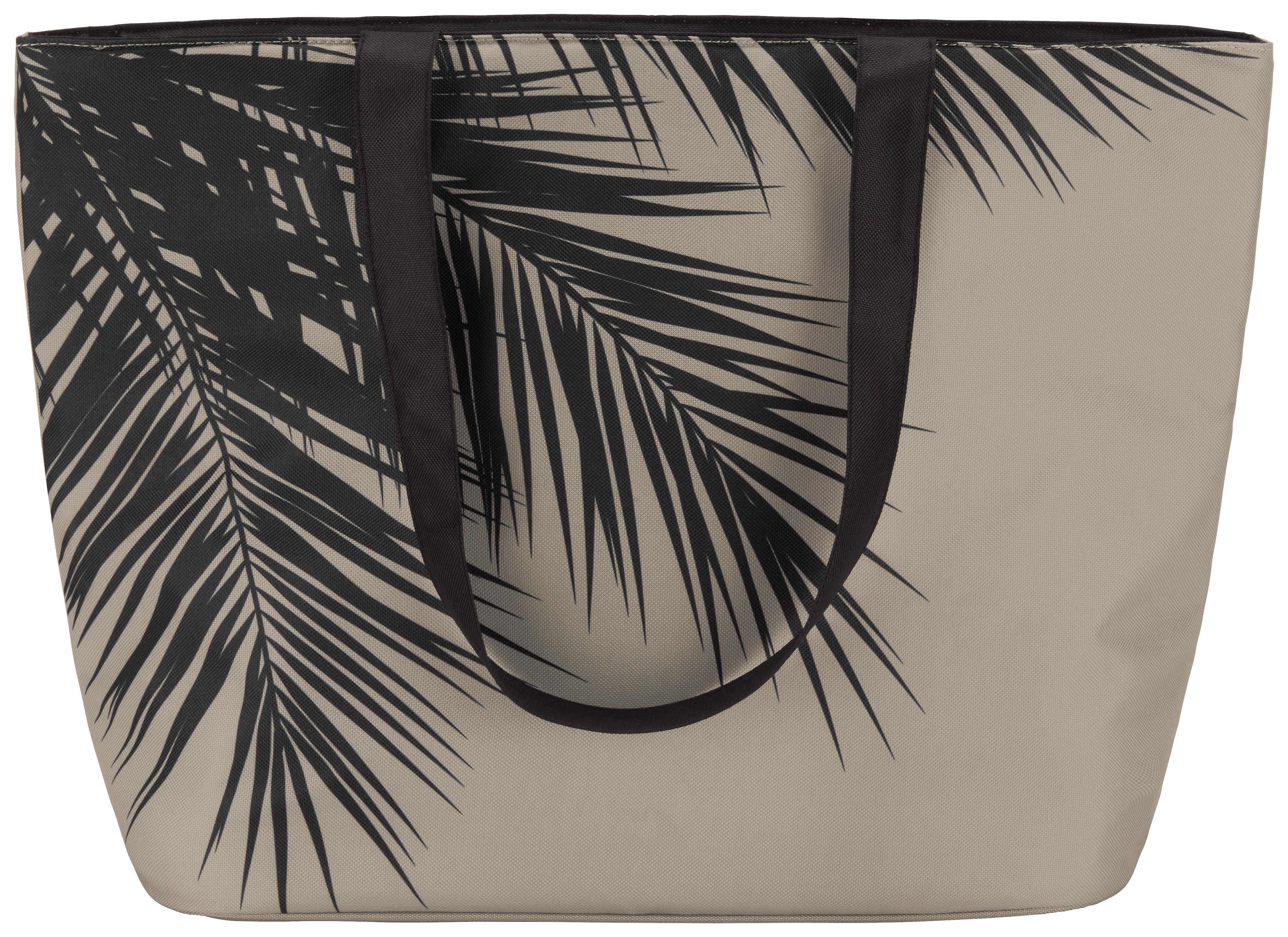 Strandtáska Sunny - fekete/szürke, textil (48/34/15cm) - Modern Living