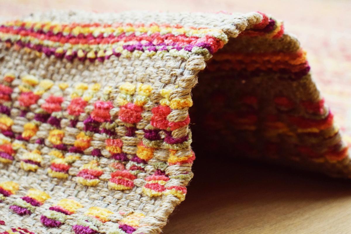 JUTETEPPICH SIENNA 710 ROT 120CM X 170CM - Rot, Basics, Textil (120/170cm) - Kayoom