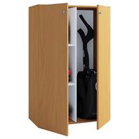 Komoda Lona Mini, Bukev - srebrne barve/barve bukve, Basics, umetna masa/leseni material (70/105/39cm) - MID.YOU