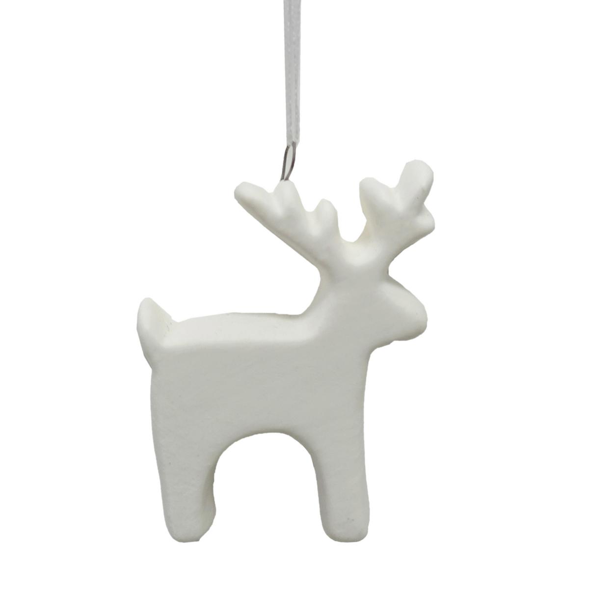 Függődísz Sweety - fehér, Konventionell, textil/kerámia (5/6,2/2cm) - Modern Living