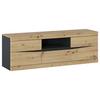 Tv Element Turino - hrast Artisan/antracit, Trend, drvni materijal/plastika (150/49,8/39,9cm) - Modern Living