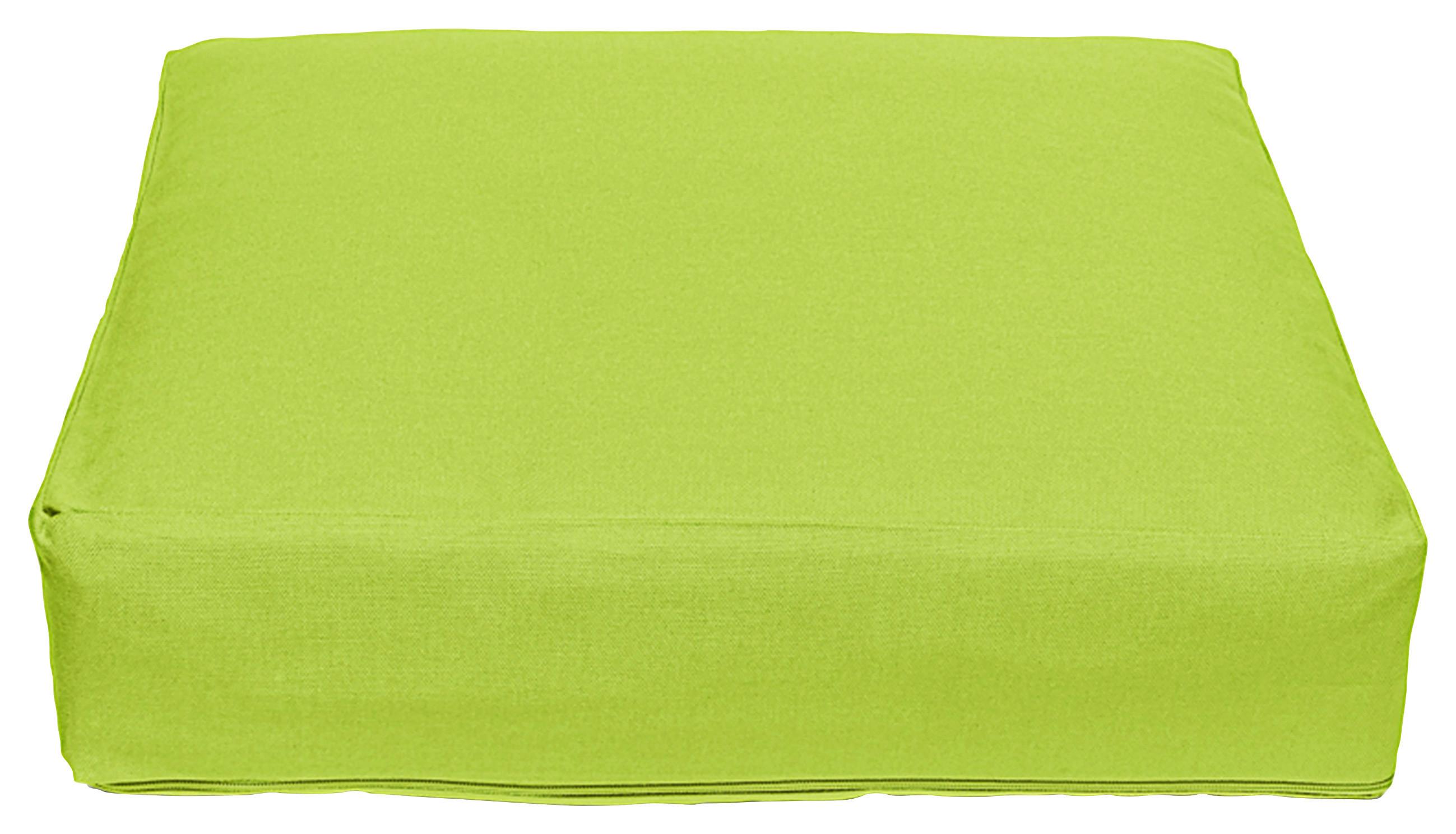 Boxkissen Lars in Grün ca. 40x40x8cm - Grün, KONVENTIONELL, Textil (40/40/8cm) - Mary's