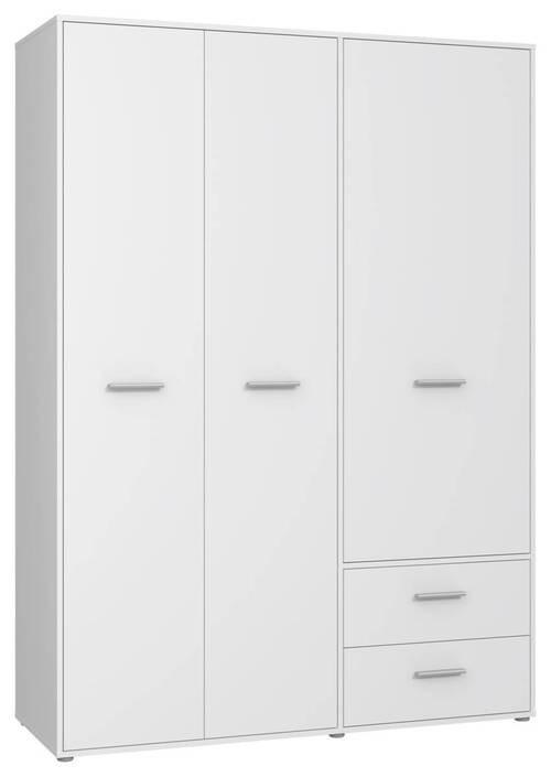 Ormar S Klasičnim Vratima Mokkaris - bijela/boje aluminija, Konvencionalno, drvni materijal/plastika (144,4/200,1/52,7cm) - Modern Living